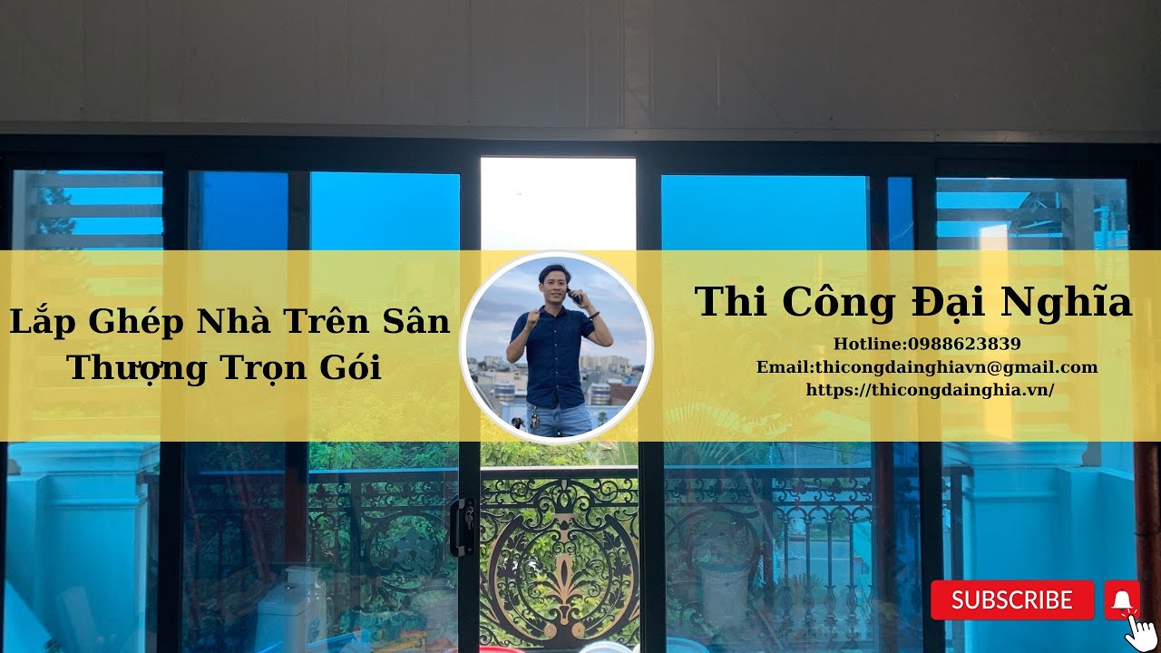 Lắp ghép cải tạo nhà trên sân thượng trọn gói |  Thi Công Đại Nghĩa
