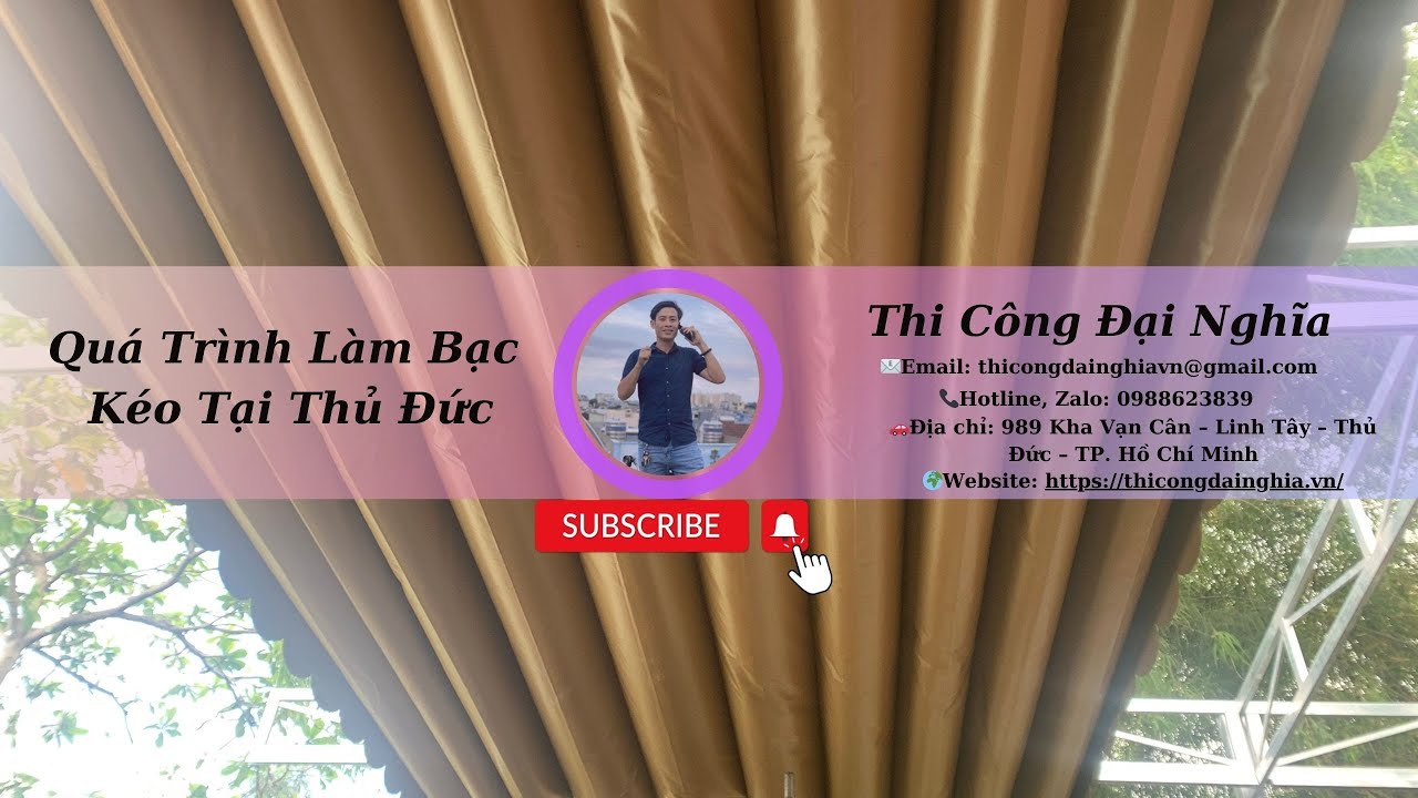 Quá trình làm bạt kéo chuẩn, đảm bảo chất lượng tại | Thi Công Đại Nghĩa