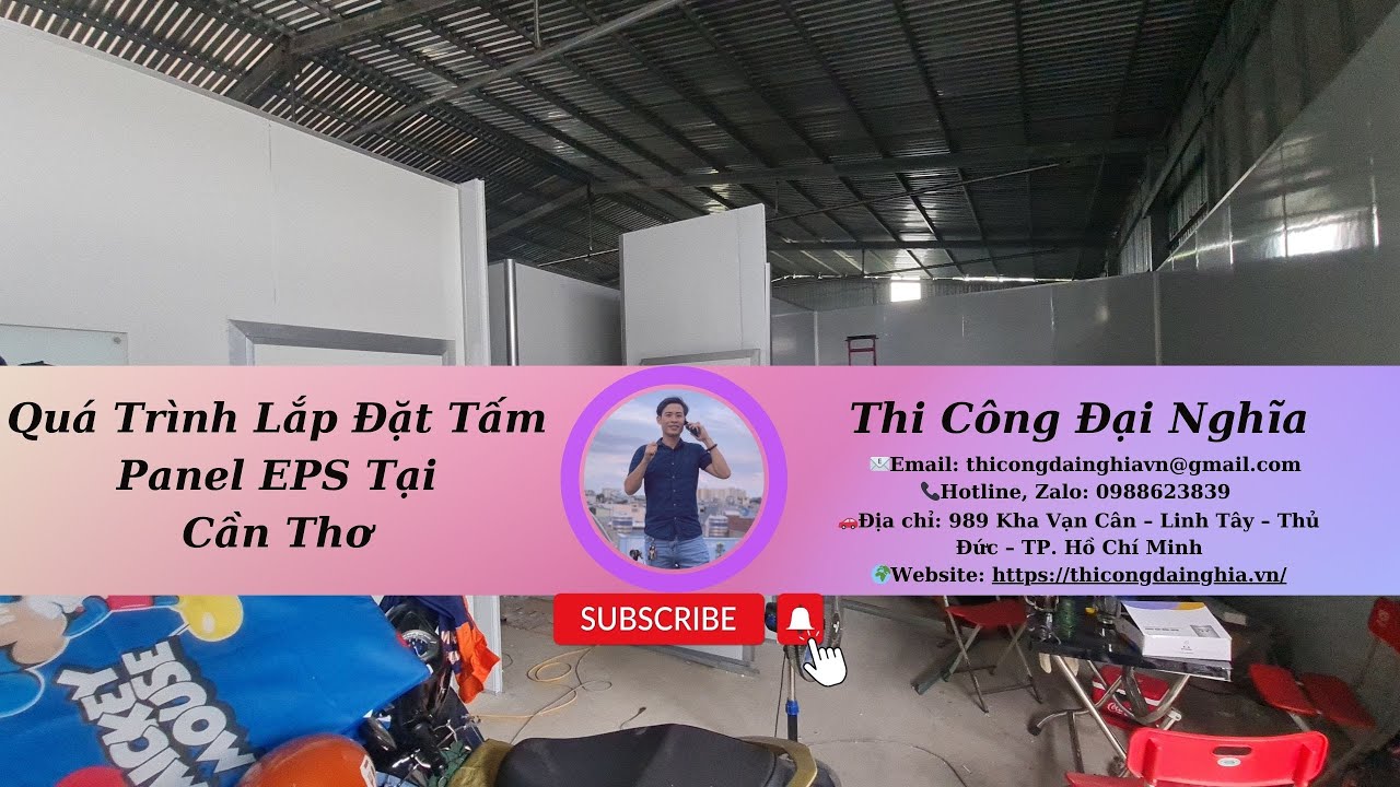 Giới thiệu chi tiết công trình lắp vách Panel EPS tại Cần Thơ | Thi Công Đại Nghĩa